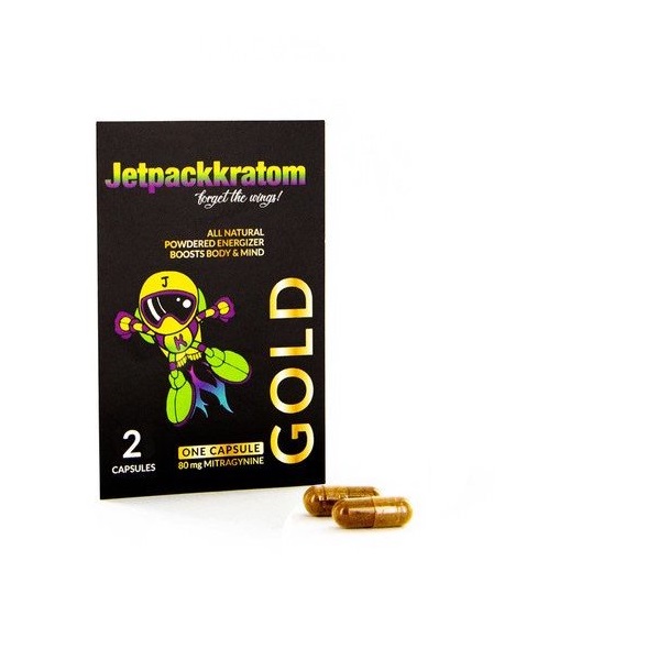 Kratom capsules (gold) JetpackKratom