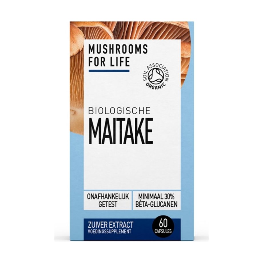 Mushrooms For Life – Biologische Maitake – 60 capsules – Cannabisolie.nl
