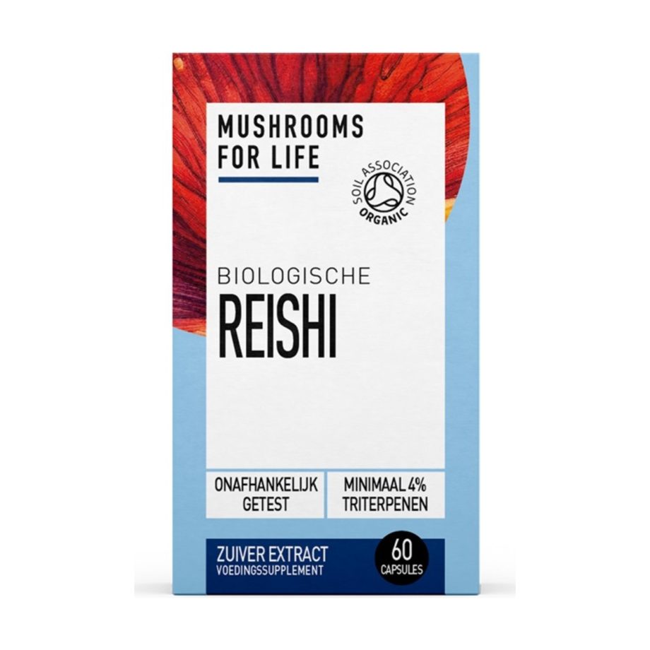 Mushrooms For Life – Biologische Reishi – 60 capsules – Cannabisolie.nl